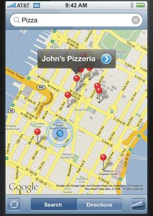 iPhone 3G Maps