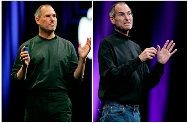 Steve Jobs before and now