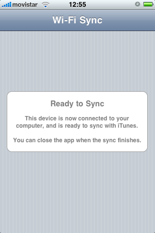 Wireless iPhone Sync