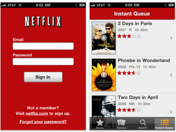 descarga Netflix para el iPhone