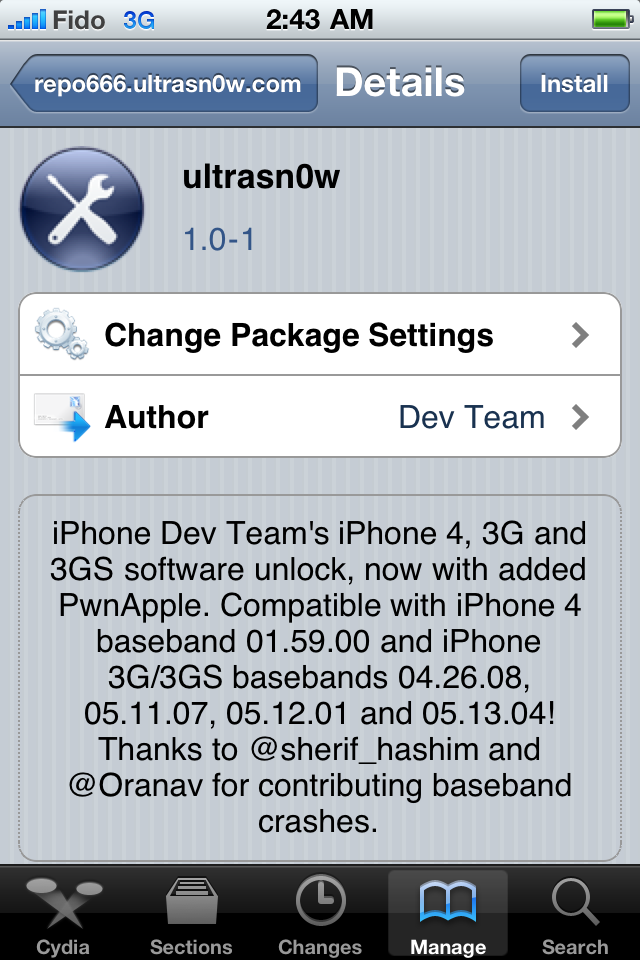 Ultrasn0w 1.0.1 for iPhone 4