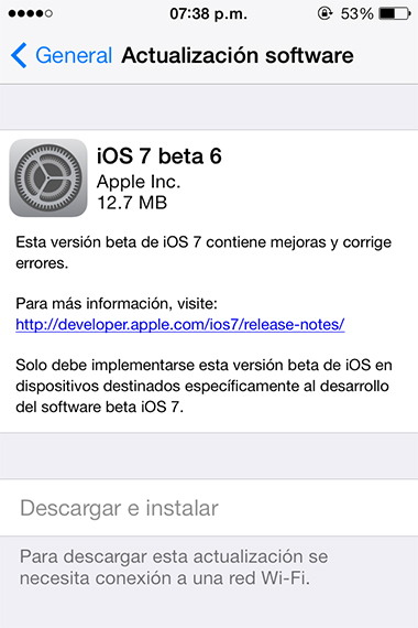 iOS7beta6