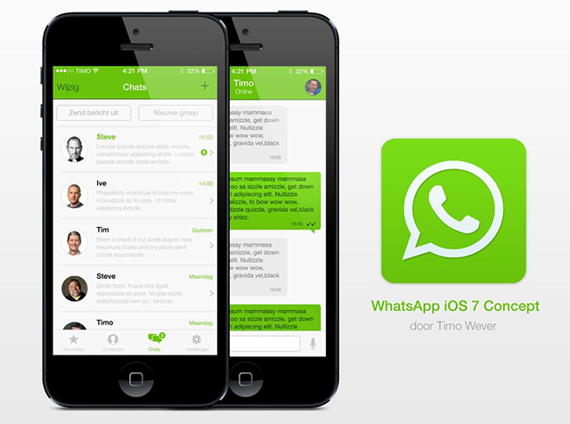 WhatsApp para iOS 7