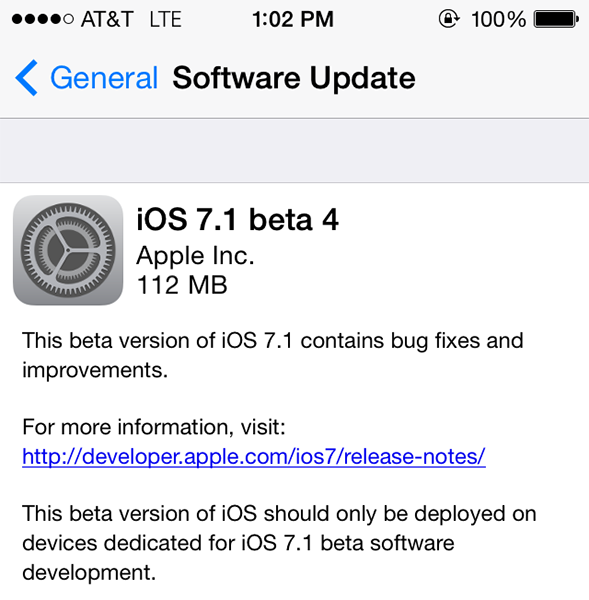 iOS 7.1b4