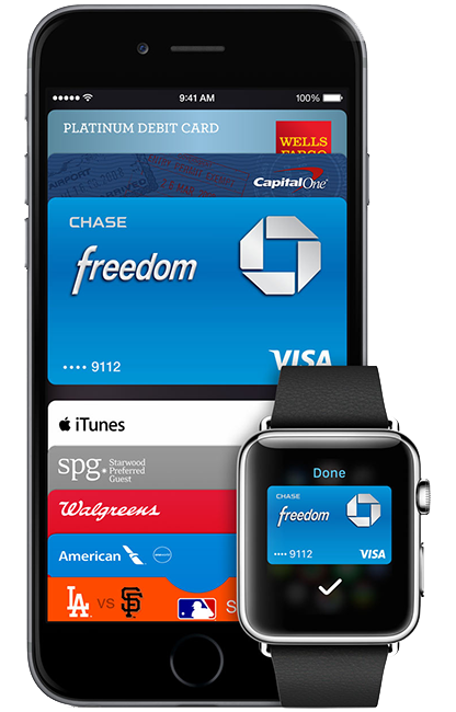 iPhone 6 y Apple Watch con Apple Pay