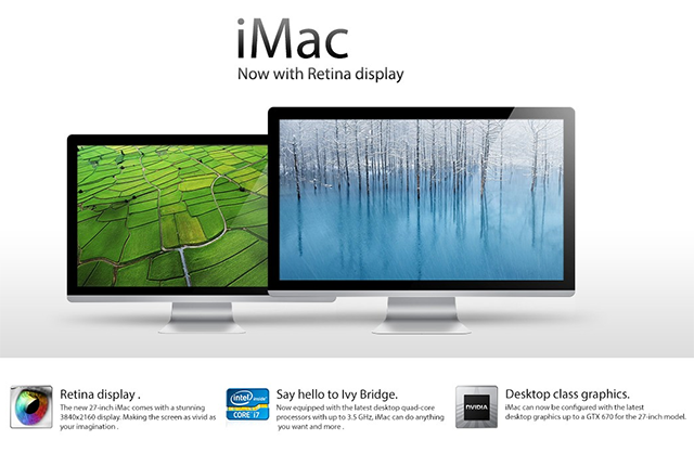 iMac retina display
