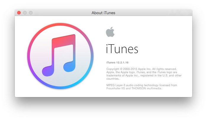 iTunes 12.2.1