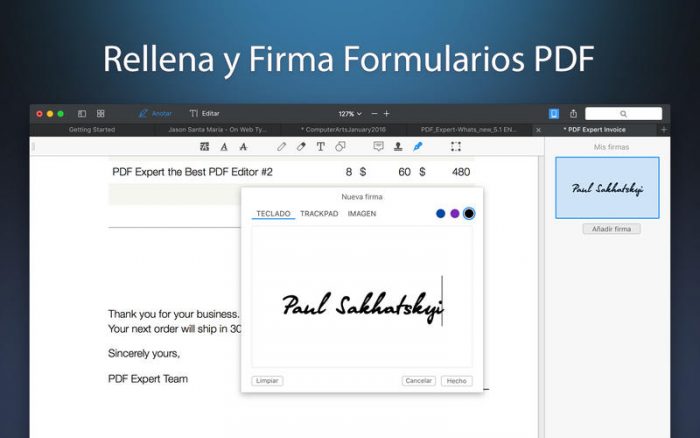 PDF Expert Firmas