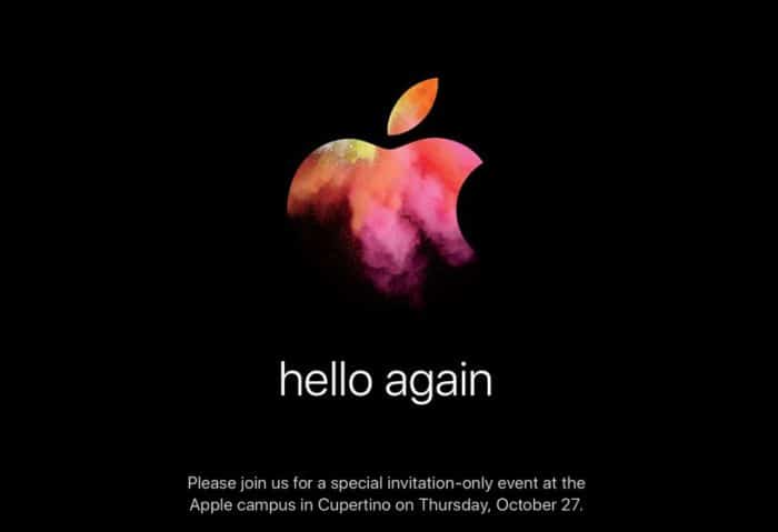 Evento Apple 27 Octubre