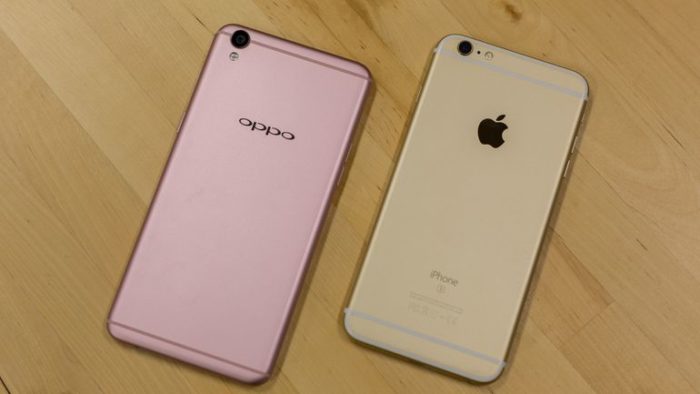 Oppo R9 vs iPhone 7
