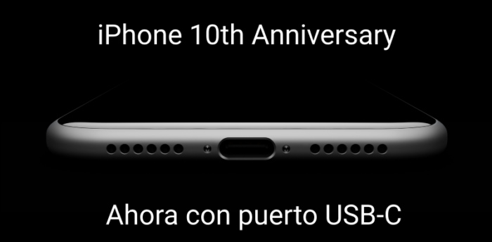 iPhone 8 con USB-C