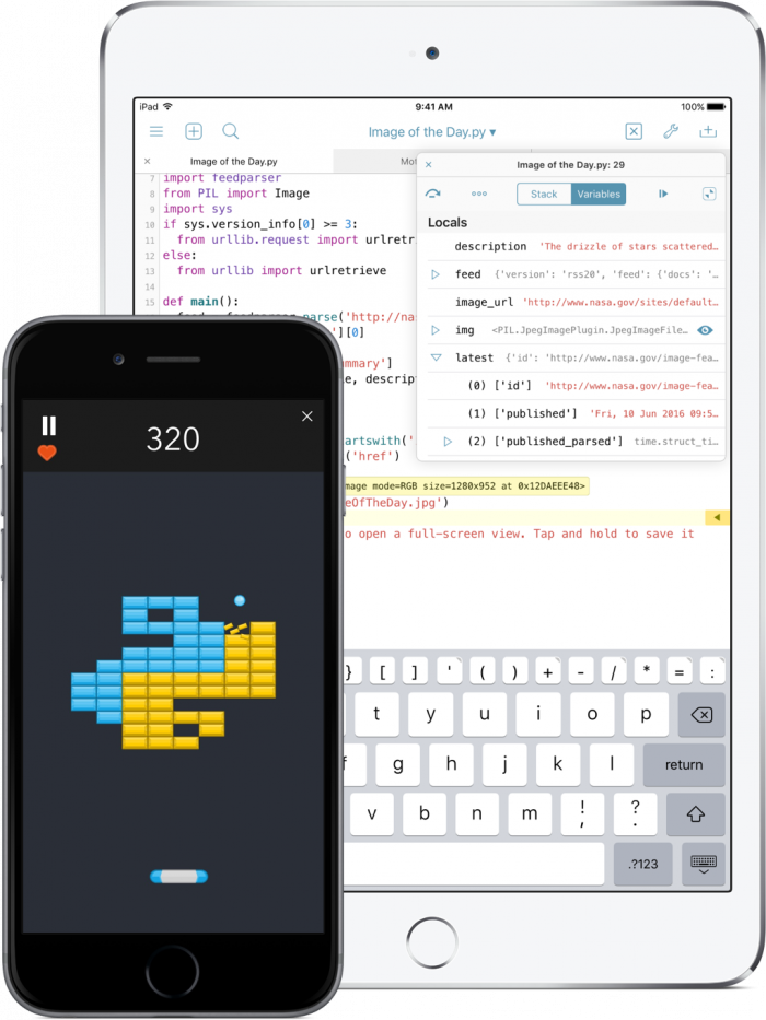 Pythonista IDE iOS