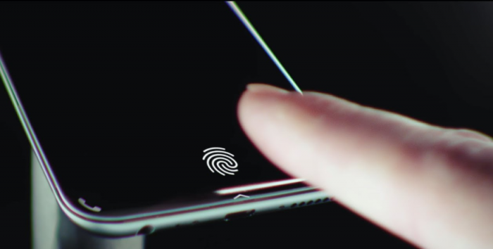 on screen touch ID