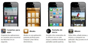 iMovie, iBooks, Folders en iPhone 4