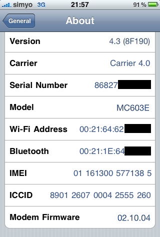 iPhone 4 con iOS 4.3 desbloqueado
