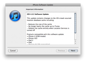 Descargar iOS 4.3.3
