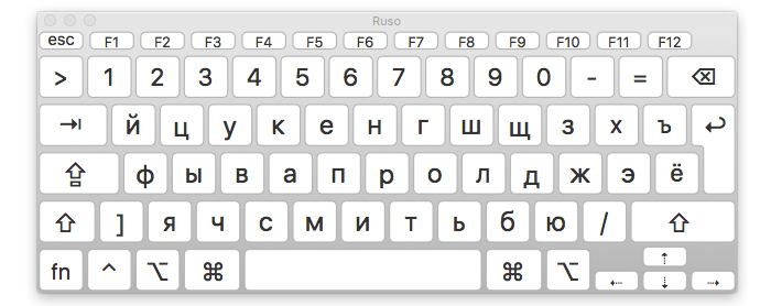teclado ruso mac