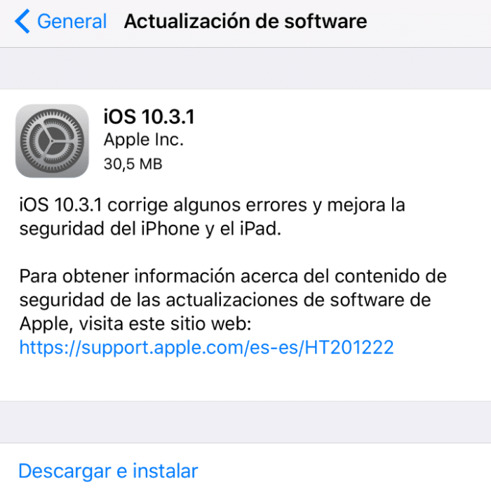 iOS 10.3.1