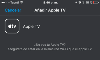 Agregar Apple TV