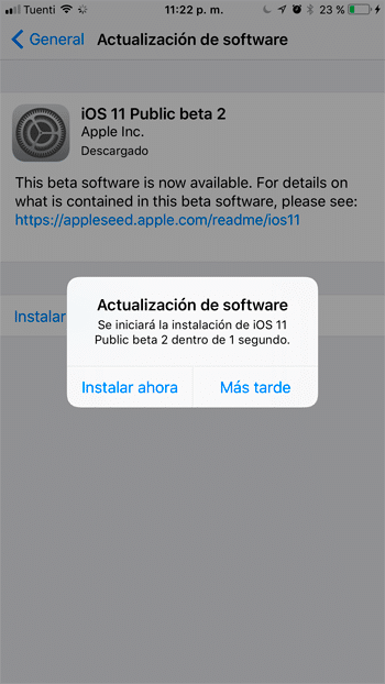 iOS 11 beta publica 2
