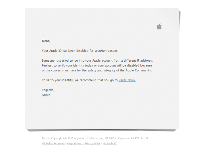 apple scam