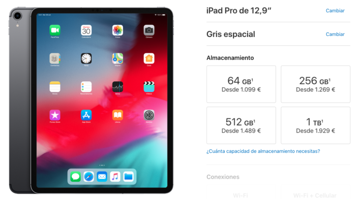 Precios iPad Pro 2018