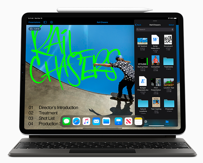 iPad Pro con lapiz y teclado